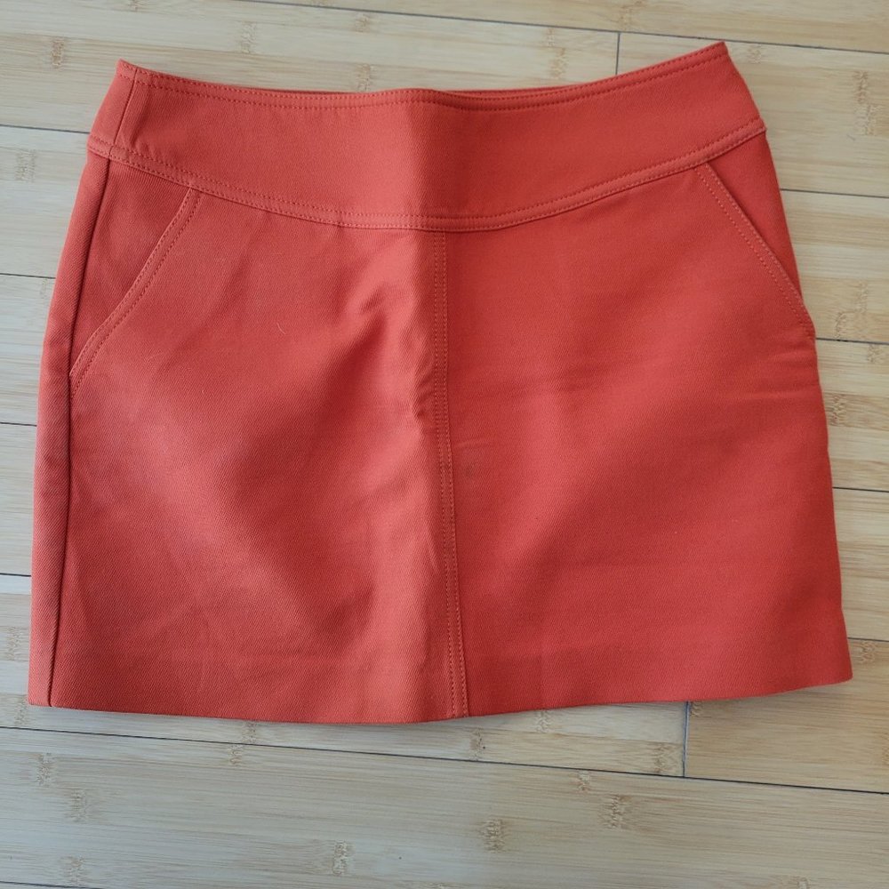 Orange Coach mini skirt